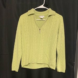 Vintage Half-zip knit sweater